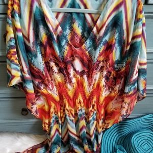 🏖🏝BISOU BISOU  COLORFUL LEOPARD PRINT COVER UP